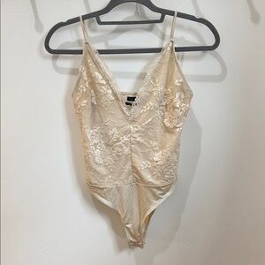 Out from Under Lace Embroidered Bodysuit